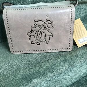 Patricia Nash Studded Distressed Leather Crossbody